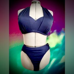 Athleta bikini swimsuit top sz 36D/DD, bottom sz Lg